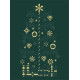 Christmas Tree Sashiko Panel - Green/Gold Christmas Tree Sashiko Panel - Green/Gold